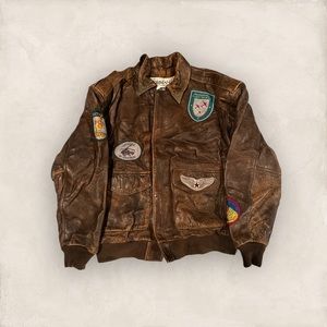 Vintage, authentic squadron patches, pilot training jacket from 1960